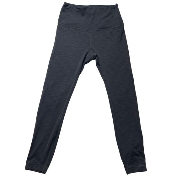 Lululemon Wunder Under High Rise Gray Leggings Sz 6 Women's Athleisure Stretch - Picture 1 of 5